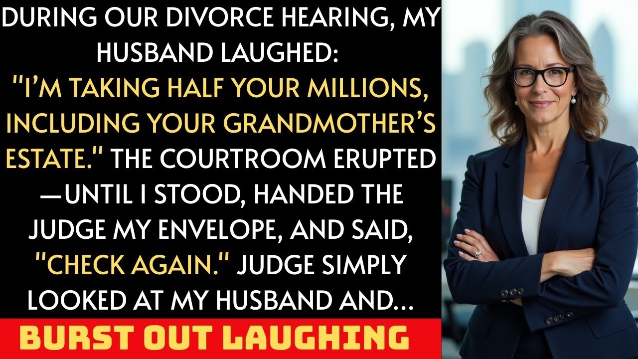 When My Husband Tried To Steal Half My Fortune, I Gave The Judge An Envelope; And He Laughed At Him