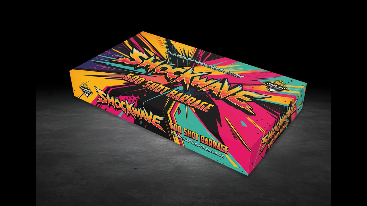 Diamond Fireworks - Shockwave - 600 Shot Compound Barrage