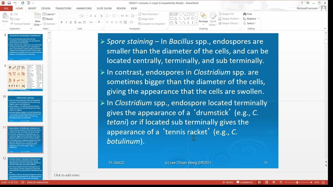 SIR2011: Bacterial identification: Phenotypic tests