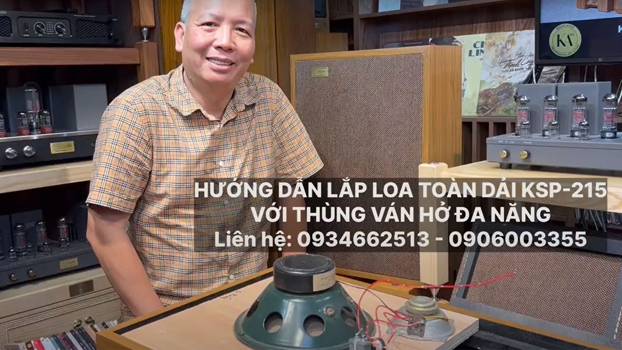 Hướng Dẫn Lắp Loa Toàn Dải KSP215 Với Thùng Ván Hở Đa Năng