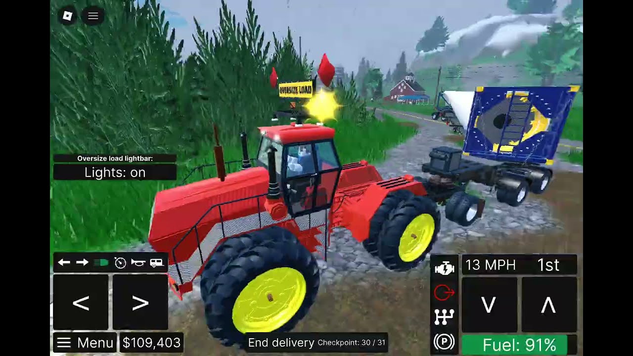 Off Roading Epic Tractor Transport Deliver wind turbine Gameplay #20