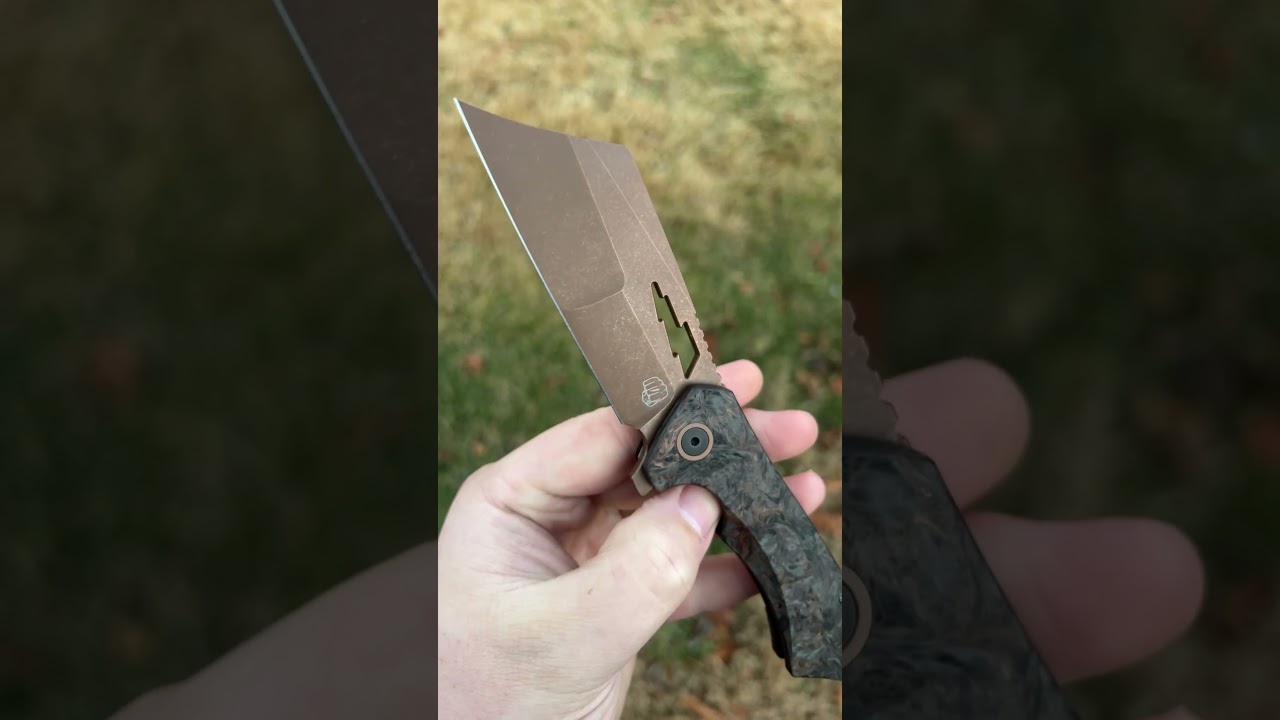 Something obscene Nemley v4 new style!! Craziest design of the year?? #nkd #edc #pocketknife