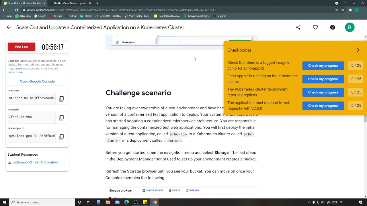 Scale Out and Update a Containerized Application on a Kubernetes Cluster | Qwiklabs [GSP305]