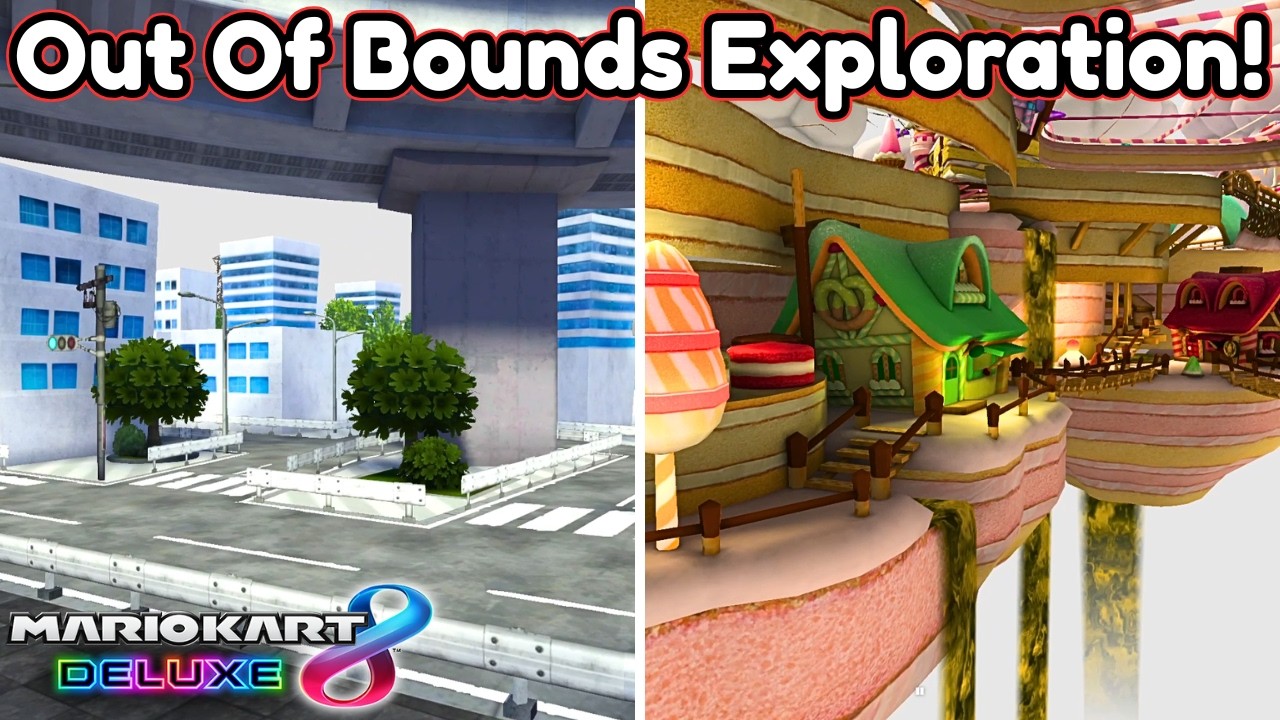 OUT OF BOUNDS on EVERY Battle Course in Mario Kart 8 Deluxe!