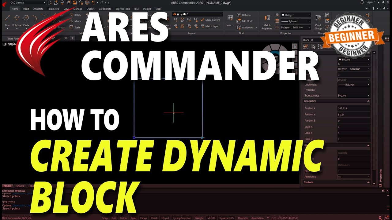 Ares Commander How To Create Dynamic Block