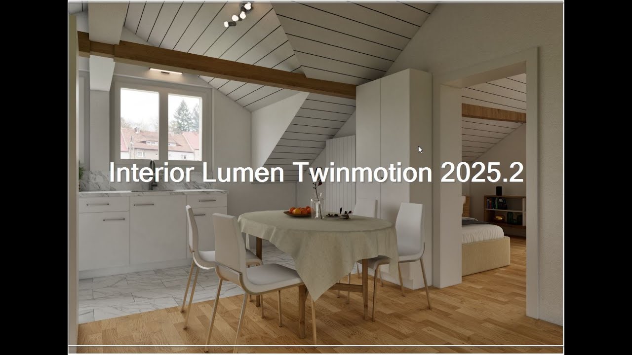 Интерьер с системой Lumen Twinmotion 2025.2