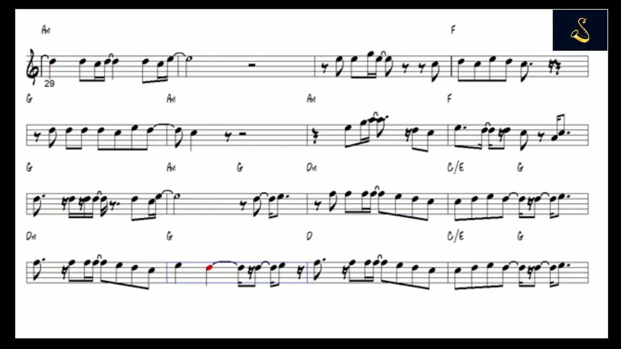 Eye of the Tiger / By Survivor Alto Sax Music Sheet