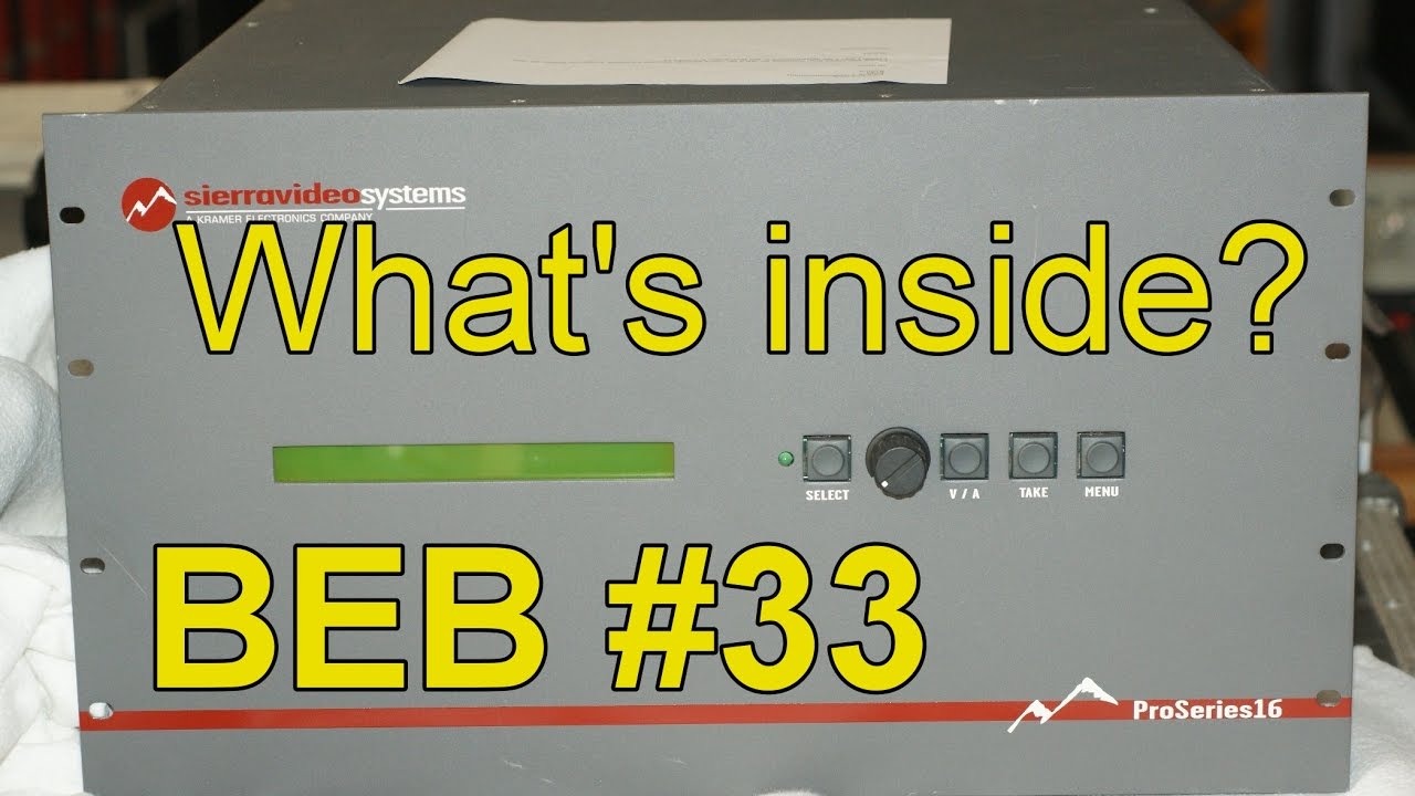 BEB #33: Kramer Sierra RGBHV Video Matrix teardown, What's inside?