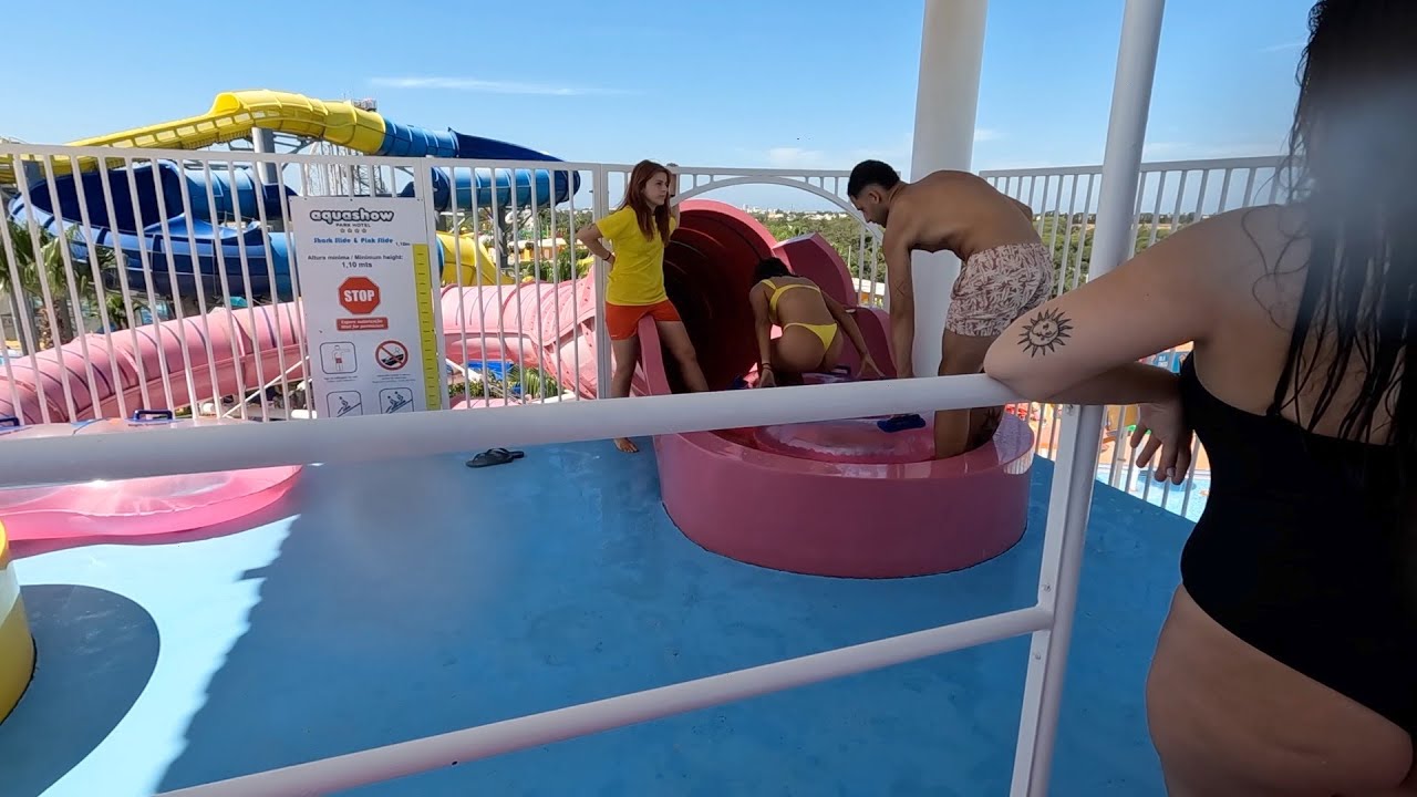 Aquashow Park, ALGARVE, PORTUGAL 🇵🇹🇵🇹 | WATER SLIDES!! #portugal O melhor de portugal