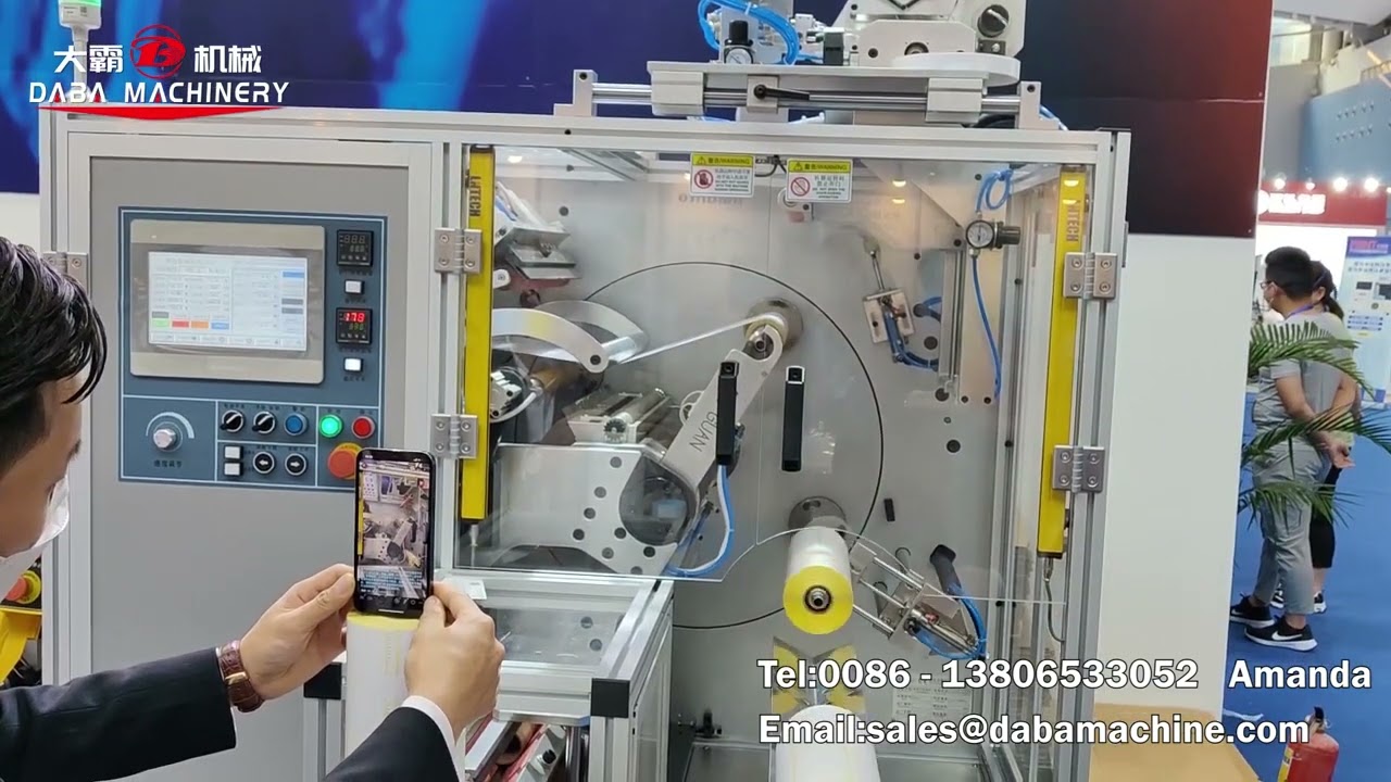 No Stop Fully Automatic Turret Rewinding Machine Continiously Runnin on Exhibition March 2022