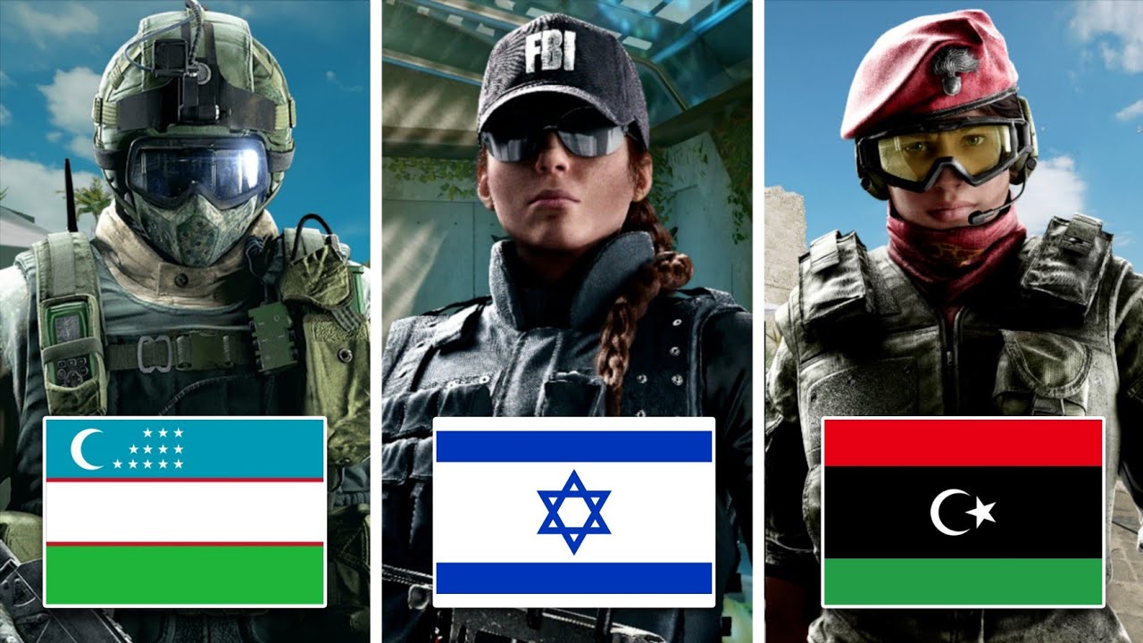 Национальность каждого оперативника в Rainbow Six Siege!