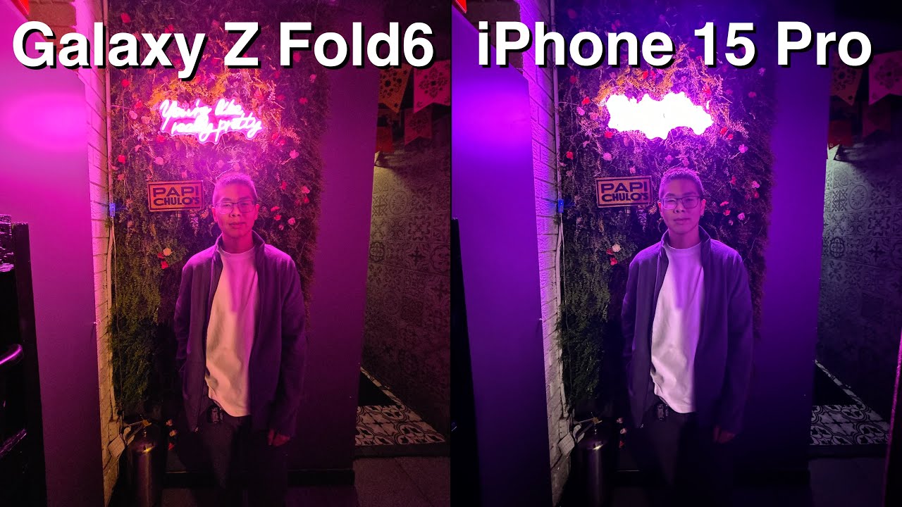 Сравнение камер Galaxy Z Fold 6 и iPhone 15 Pro