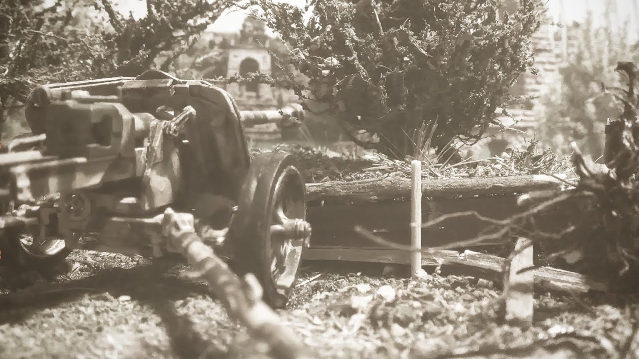 Tutorial para hacer terreno para diorama 1/35 escala. Pak 40 al acecho