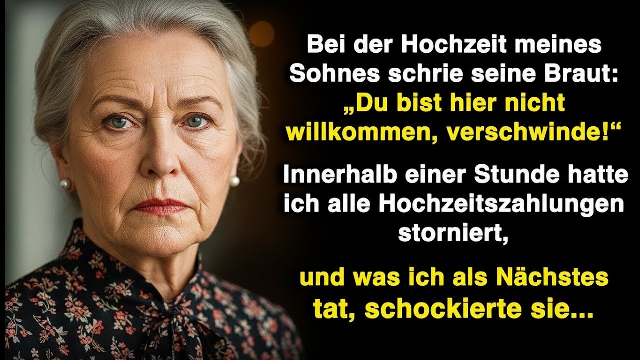 Bei der Hochzeit meines Sohnes warf mich die Braut raus – also stoppte ich die Zahlungen!