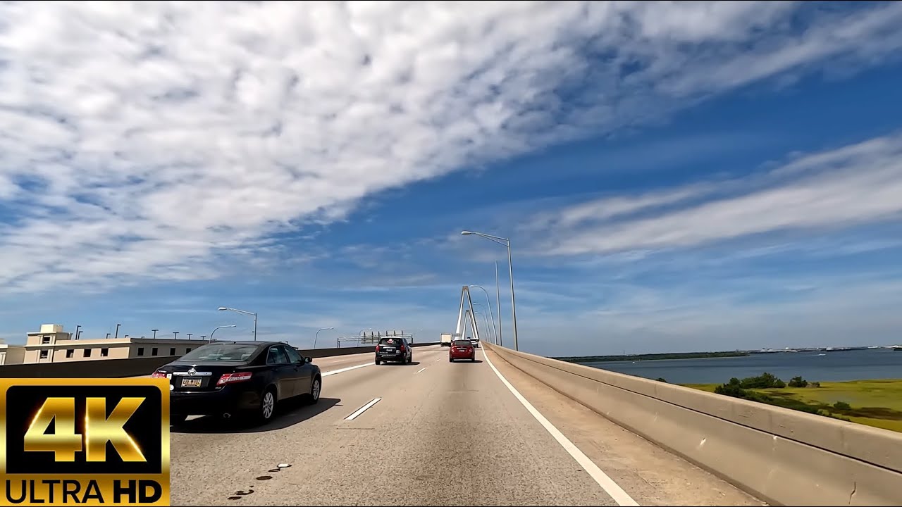 🔴Cruising Charleston, SC: Driving from Mount Pleasant to West Ashley [4K60FPS]