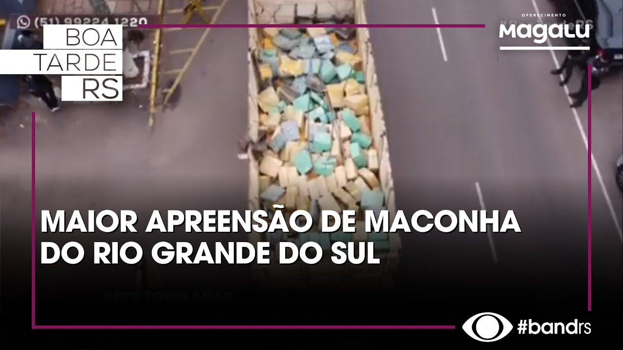 Sete toneladas apreendidas: maior apreens&atilde;o de maconha do rs