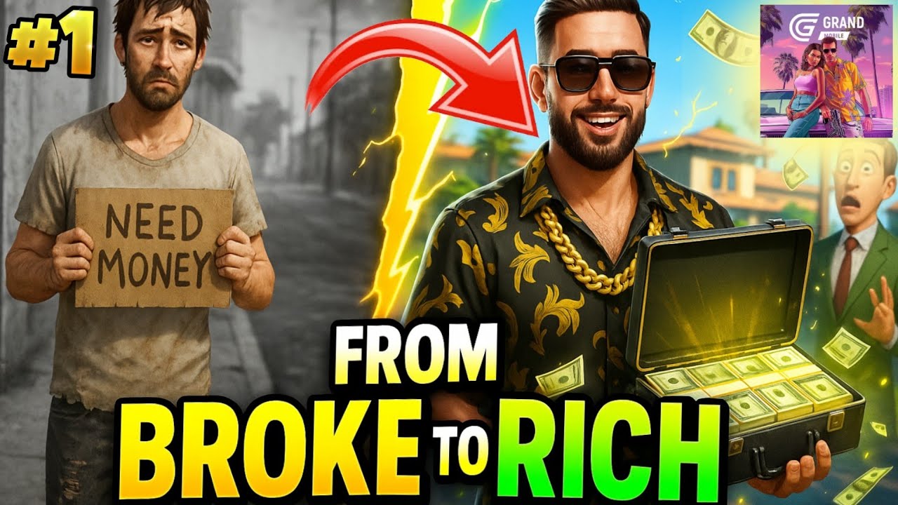 POOR TO MILLIONAIRE in Grand Mobile RP | Episode 1 | Become Rich in Grand Mobile RP