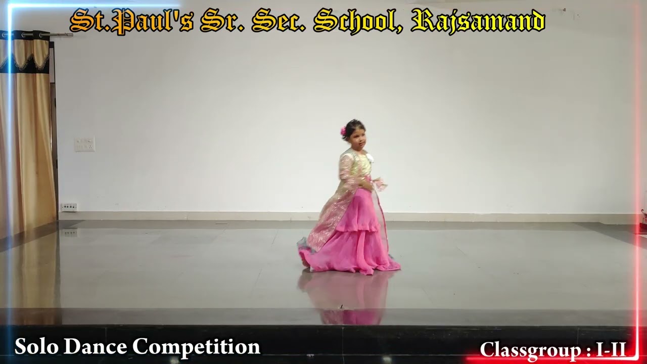 Winner of Solo Dance Competition 2025 by St.Paul's Rajsamand