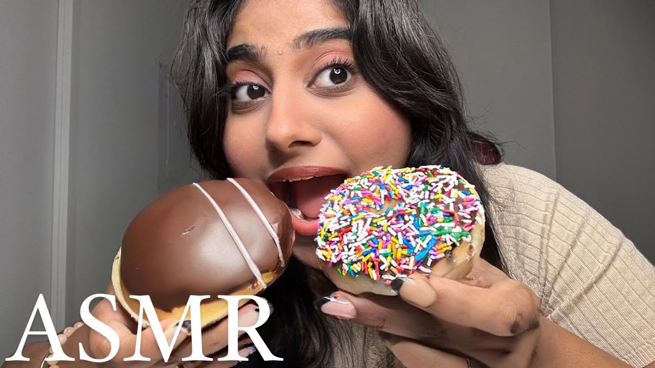 ASMR KRISPY KREME DONUTS EATING SOUNDS | SOFT CRUNCHY MUKBANG