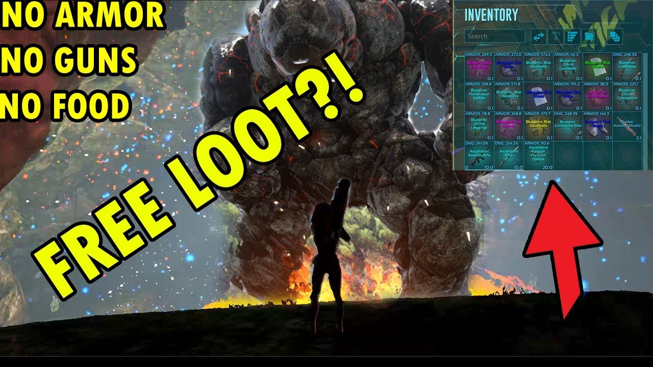 Solo Lava Golem Without Armor or Guns for INSANE LOOT! - ARK: Survival Evolved
