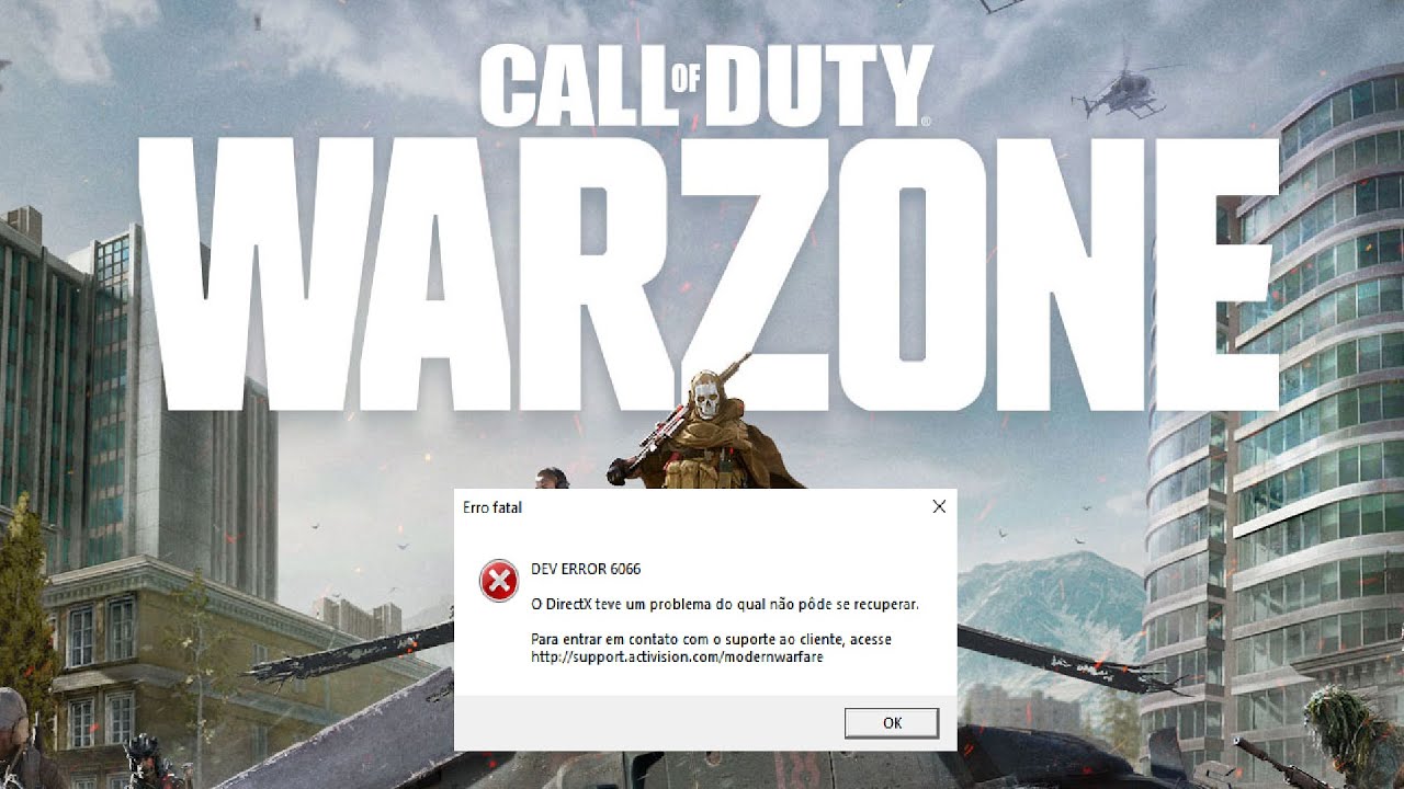 WARZONE - DEV ERROR 6066 - DICA DE COMO RESOLVI