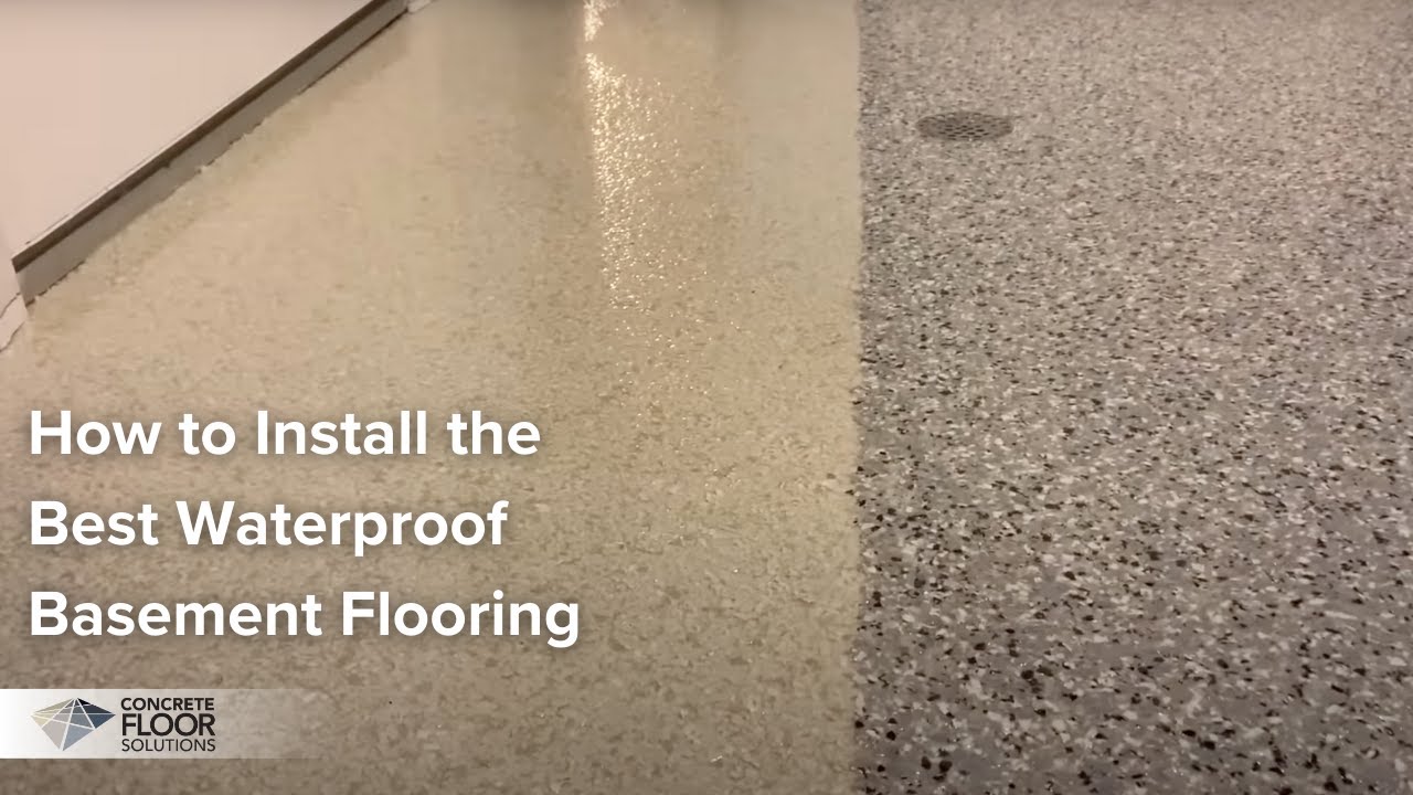Installing Waterproof Epoxy Flake Flooring In A Basement