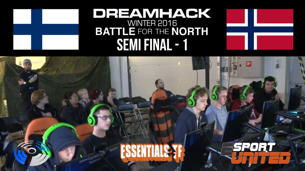 DreamHack Winter 2016: Battle for the North - Playoffs Semi Final 1: Finland vs. Norway