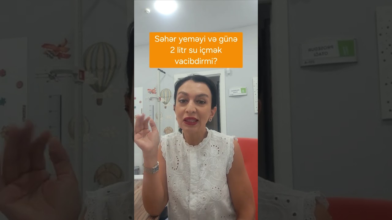 Səhər yeməyi və günə 2 litr su içmək vacibdirmir?