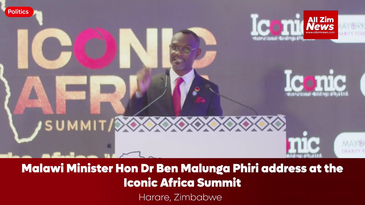 Watch Malawi Minister Dr Ben Malunga address at the ICONIC AFRICA summit