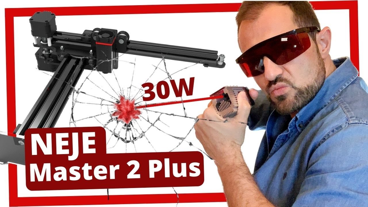 💥 DESCUBRE esta CNC Láser❗️⚡ NEJE MASTER 2S PLUS de 30W ⚡ Review PASO a PASO [Grabado + Corte láser]