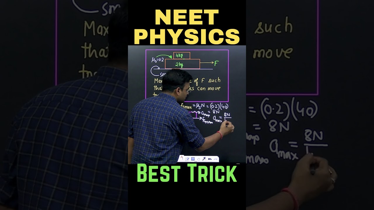 Two Block System | Friction #neet #neet2024 #neetphysics #shorts #youtubeshorts @arunsirphysics
