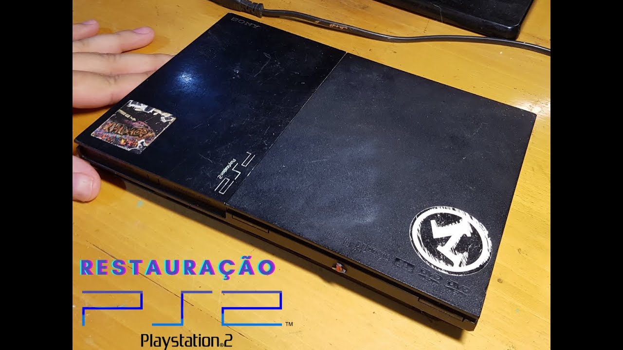 Restauração PS2 - Restauração Black piano - FICOU LINDO