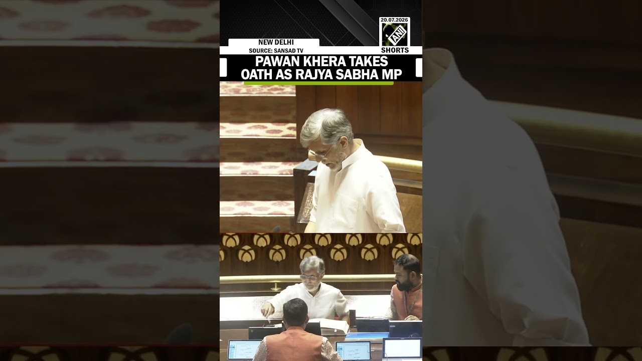 Congress leader Pawan Khera takes oath as Rajya Sabha MP representing Karnataka