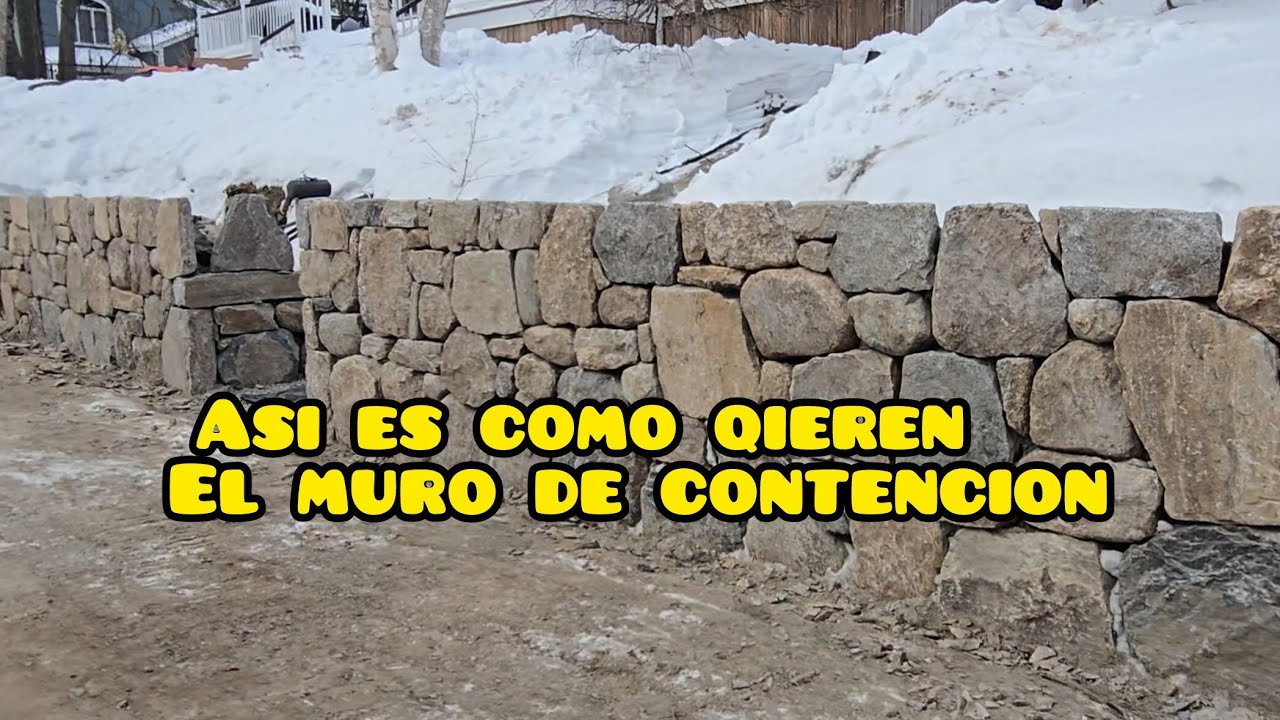 Asi es como qieren el muro de piedras naturales 