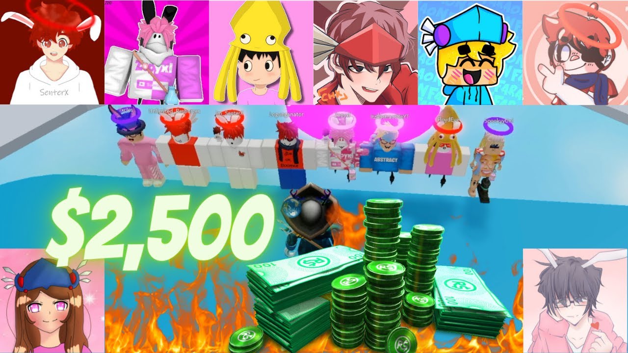 Конкурс для ютуберов по игре Tower of Hell на 2500 Robux (ROBLOX)