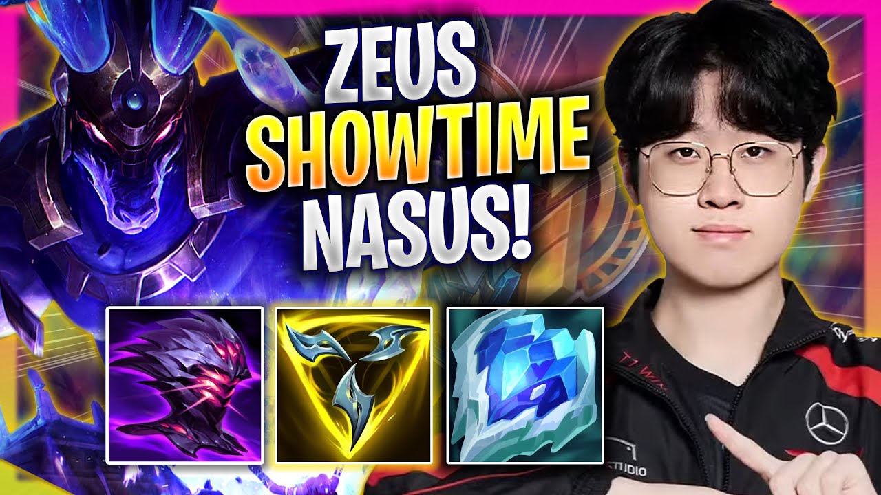 ZEUS SHOWTIME WITH NASUS! - T1 Zeus Plays Nasus TOP vs Jayce! | Season 2024