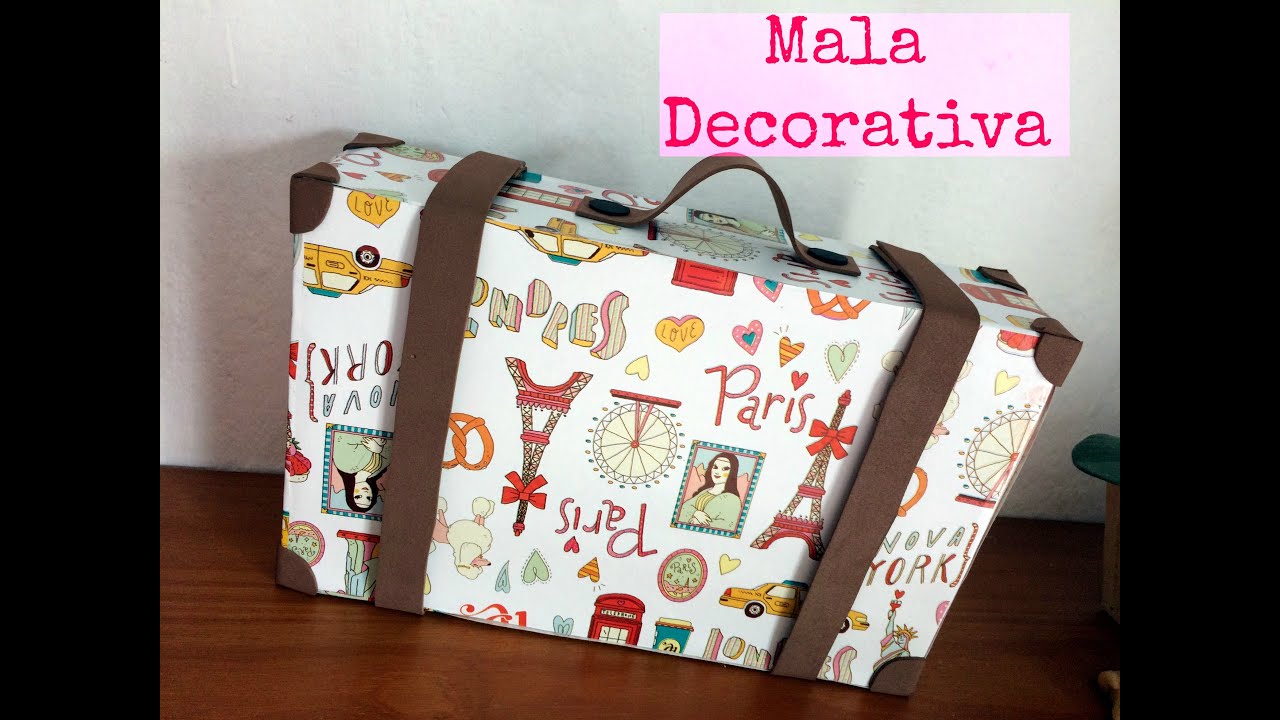 Como fazer a Mala de Viagem com Papel Contact