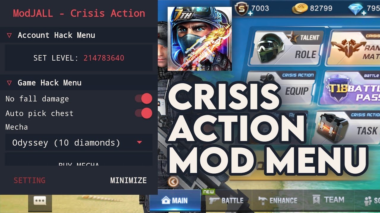 CRISIS ACTION MOD MENU V4.7.5 - LATEST VERSION