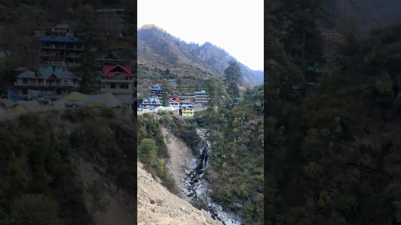 Landslide that occurred in Himachal Pradesh, India. #himachal #himachalpradesh #kasol #landslide