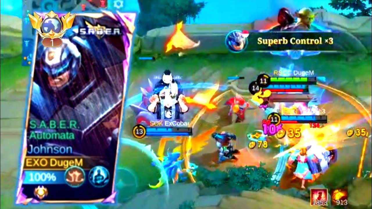 CARA MAIN JOHNSON CEPAT END‼️ GAMEPLAY TOP GLOBAL JOHNSON - Mobile Legends