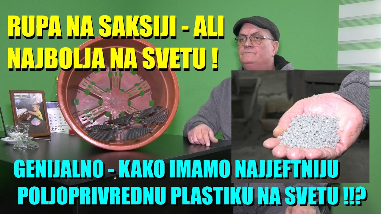 POLJOPRIVREDNA PLASTIKA !! GENIJALNO -kako su Srbi pronašli NAJBOLJU RUPU NA SAKSIJI - za ceo svet !