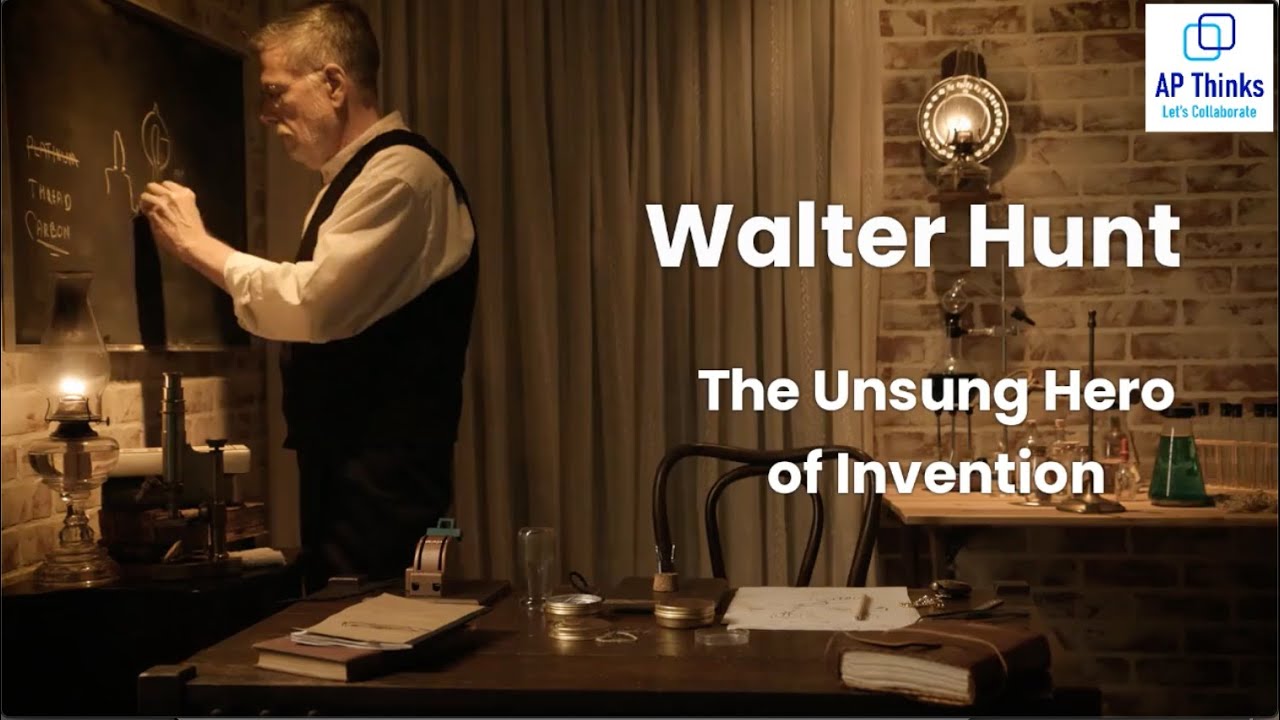 Walter Hunt: The Unsung Hero of Invention Safety Pin, Sewing Machine, Ice Plow and Revolver