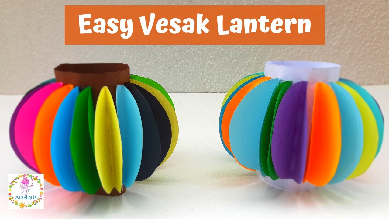 How to make an Easy Vesak Lantern | A4 Vesak Lantern | Vesak Lantern Making | Vesak kudu Design 2021