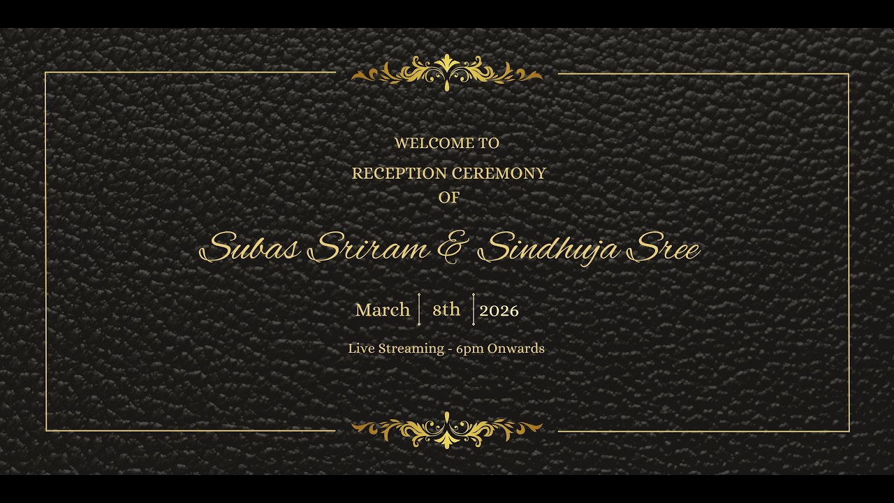 Subas Sriram & Sindhuja Sree | 8 Mar 2026 | 6pm Onwards