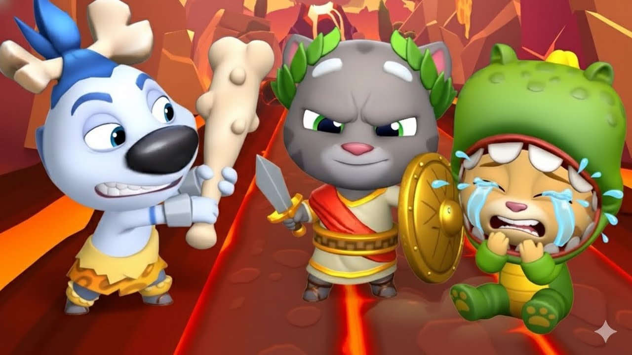 😱😱 Talking Tom Gold Run: Betrayal at Lava's Edge!