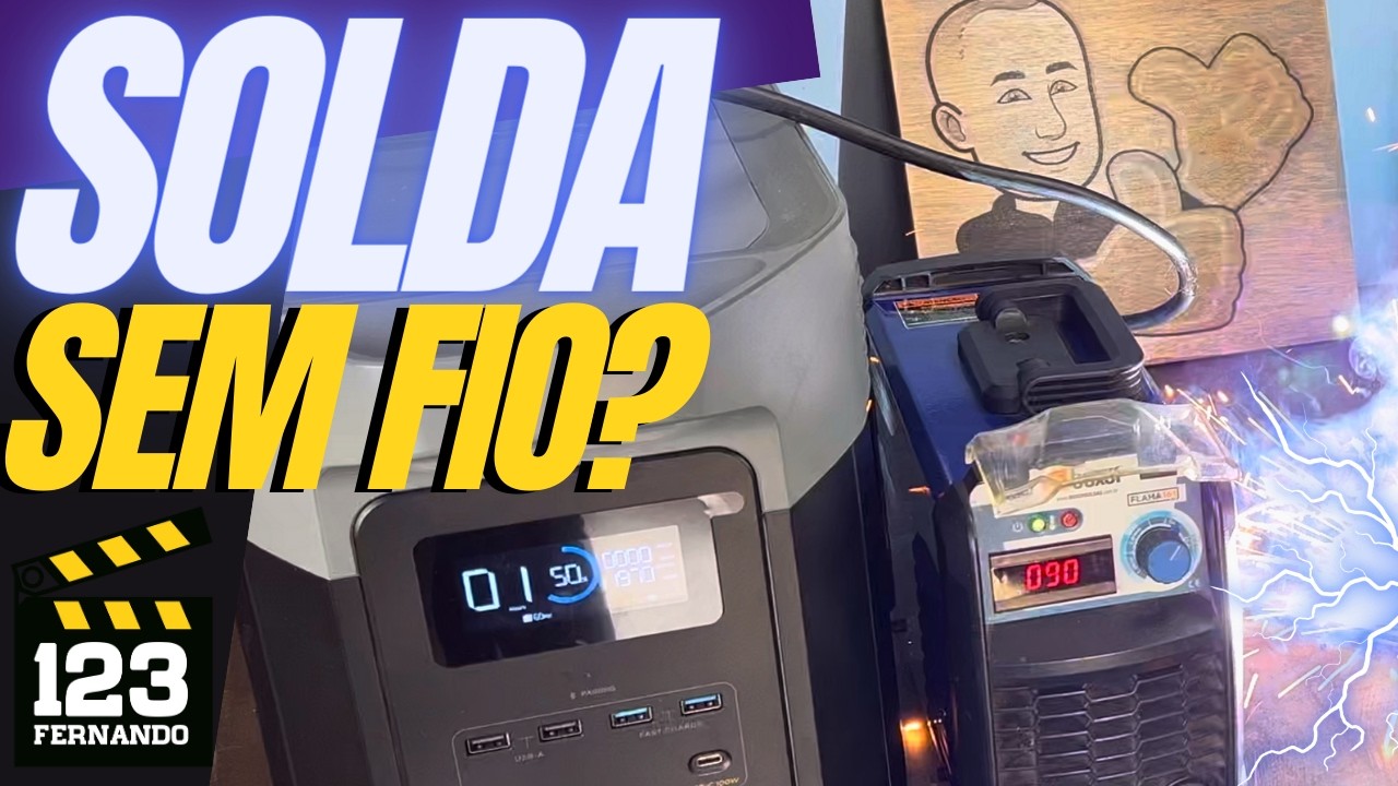 FALTA DE ENERGIA, NOBREAK? GERADOR? TESTAMOS A ECOFLOW DELTA 2 MAX ATÉ NA MÁQUINA DE SOLDA!