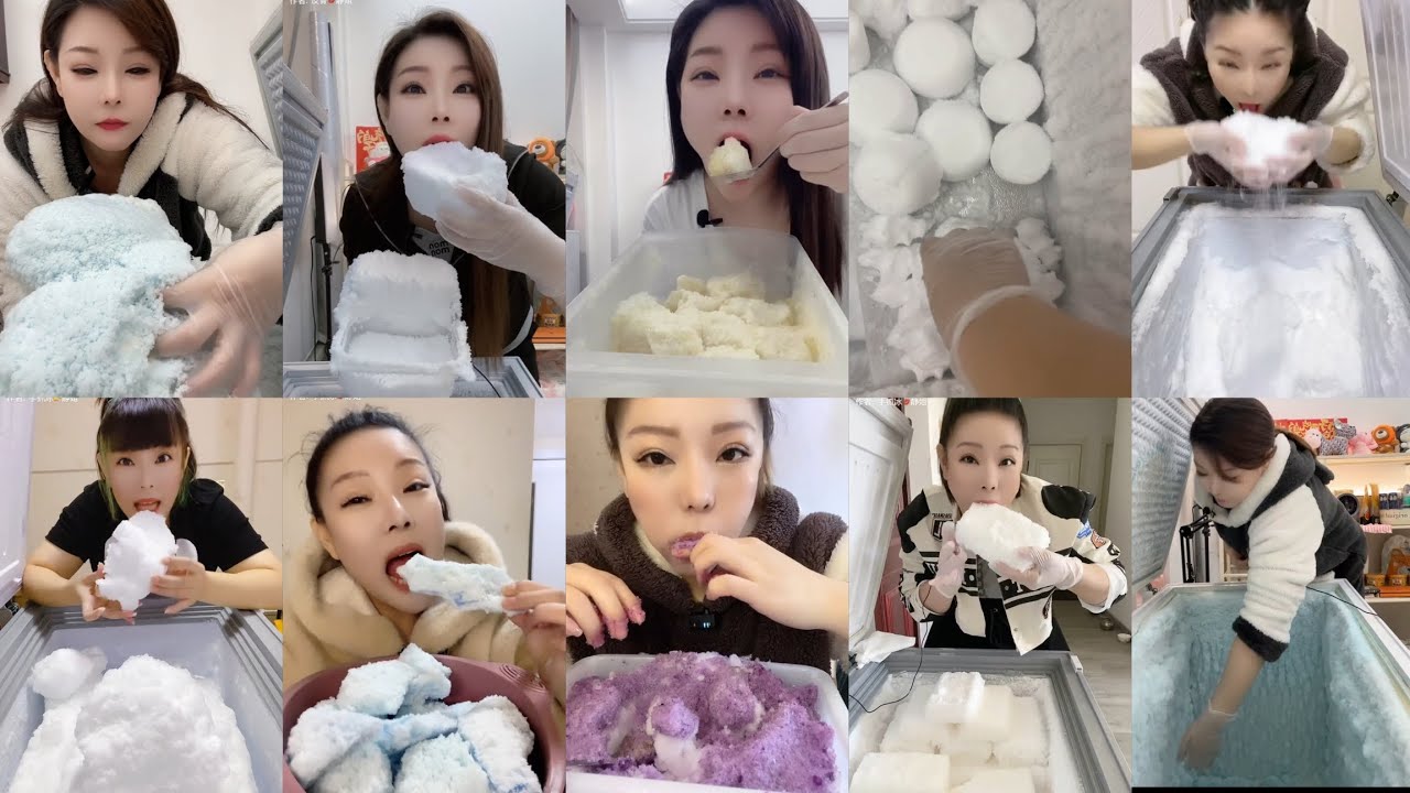 [ONLY B!TES] ICE QUEEN’S OPEN FREEZER FROST ASMR 😍😋