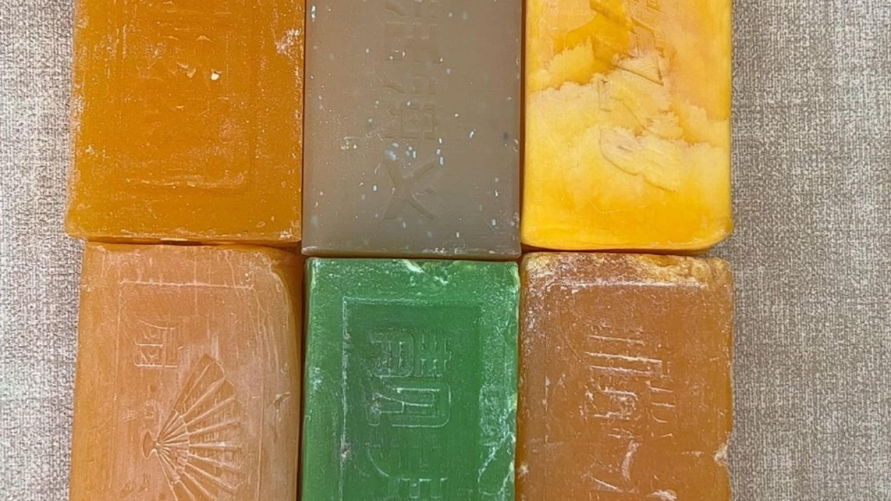 ASMR cutting dry soap/oddly carving soap/satisfying relaxing crunchy sounds/Crushing soap ASMR #4633