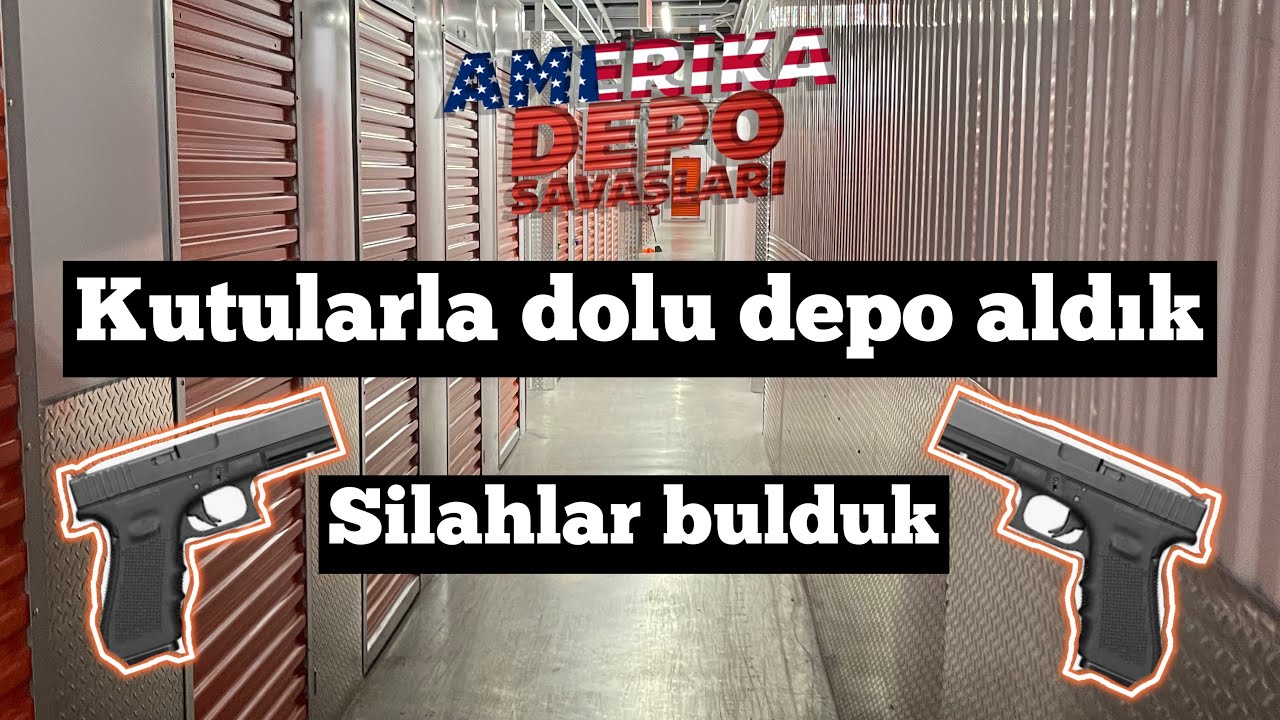 Depoda silahlar bulduk