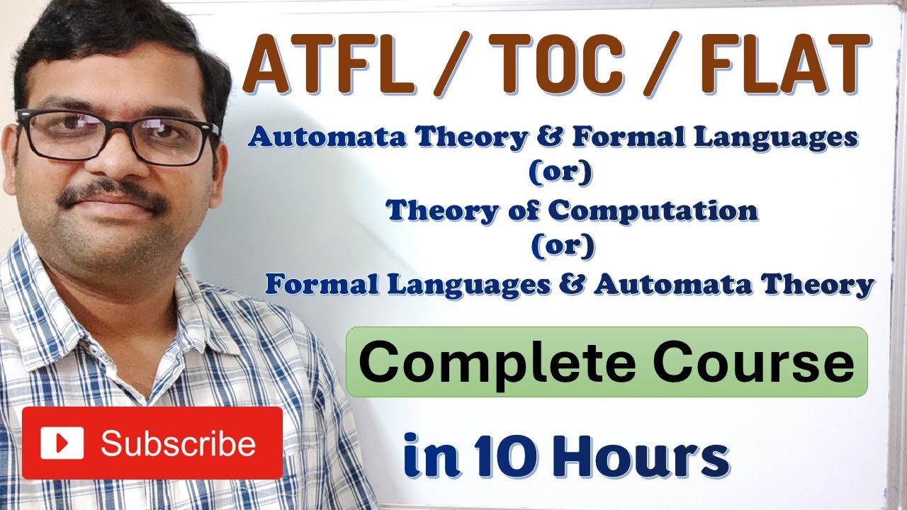 Automata Theory & Formal Languages Made Simple || Complete Course  || TOC || FLAT || ATFL